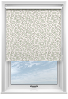 Poppy Field, Wedgewood Green - Roller Blind
